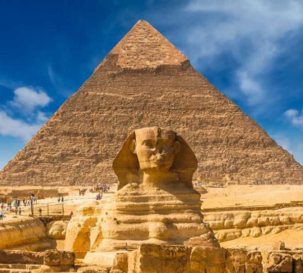 pyramids of giza and sphinx