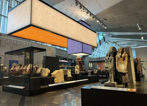 Grand egyptian museum from inside