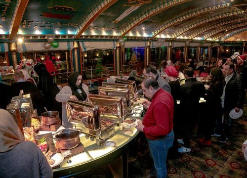 open buffet nile dinner cruise in cairo on nile pharoah