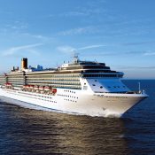 Cruise ship arriving for Alexandria shore excursions