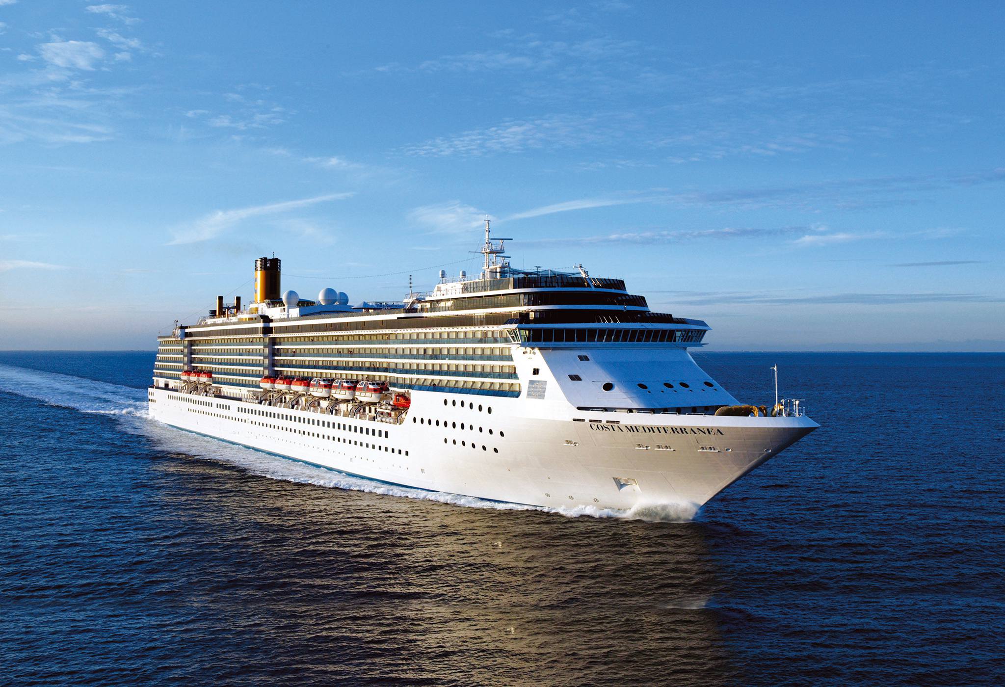 Cruise ship arriving for Alexandria shore excursions