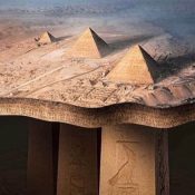what is found under the great pyramids of giza