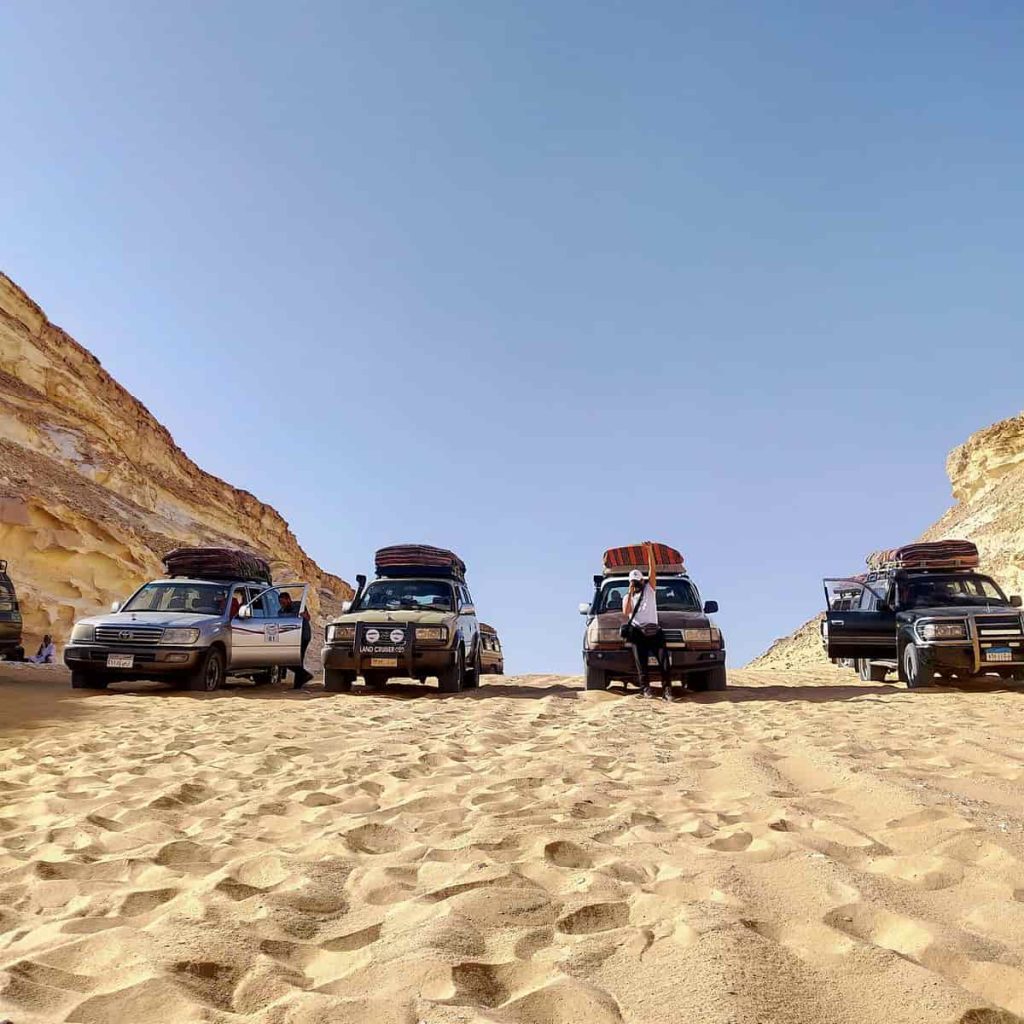 White desert pyramids day tour