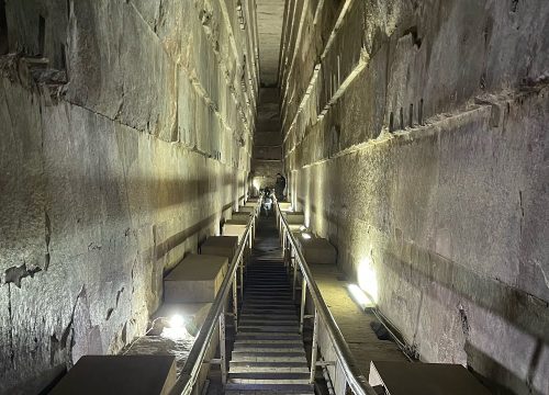 Giza pyramids inside